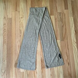 Caroline Grace Scarf Womens Brown 100% Cashmere Cozy Old Money Quiet Luxury